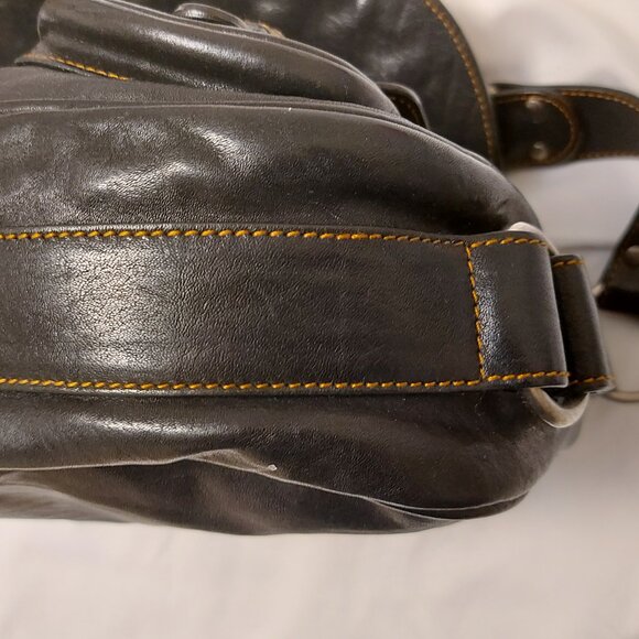 Dior Gaucho Double Saddle Bag in Black Leather - Picture 4 of 9